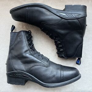 Ariat Cobalt Performer Pro Cordovan‎ Black Leather Combat Boot Men 9.5 D Lace Up